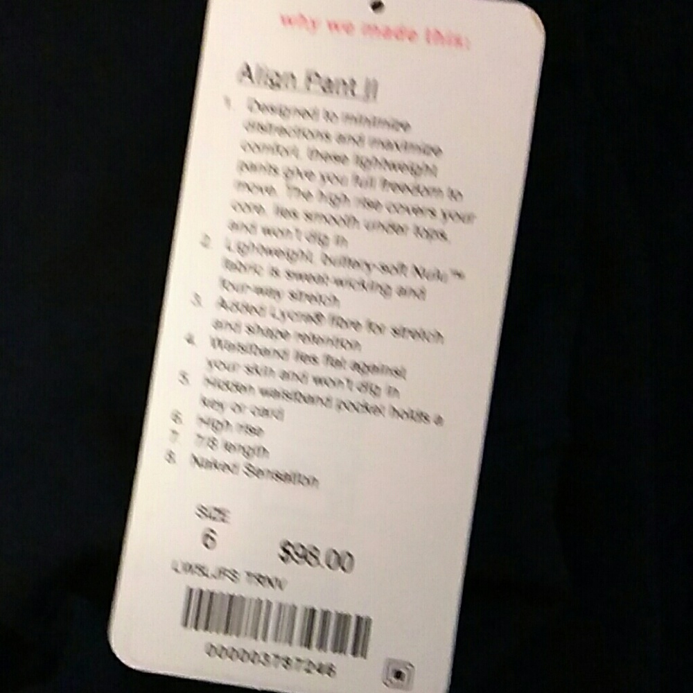 Align ll 7/8 True Navy NWT - Picture 3 of 3